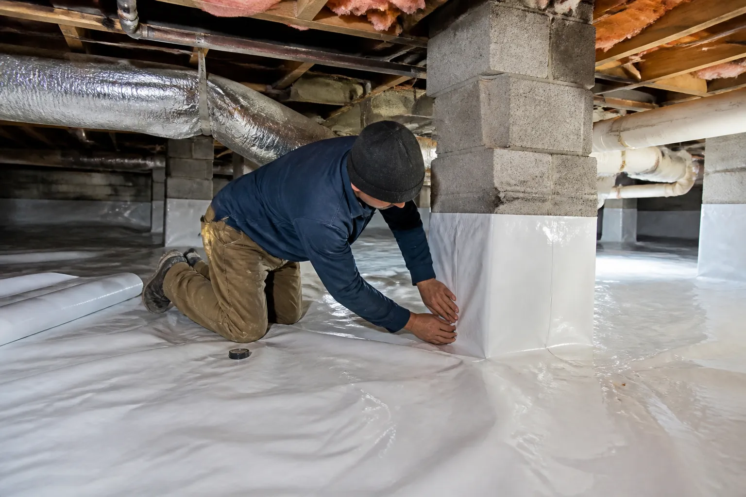 Crawl Space Encapsulation Work