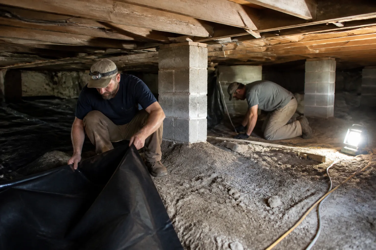 Crawl Space Team at Work