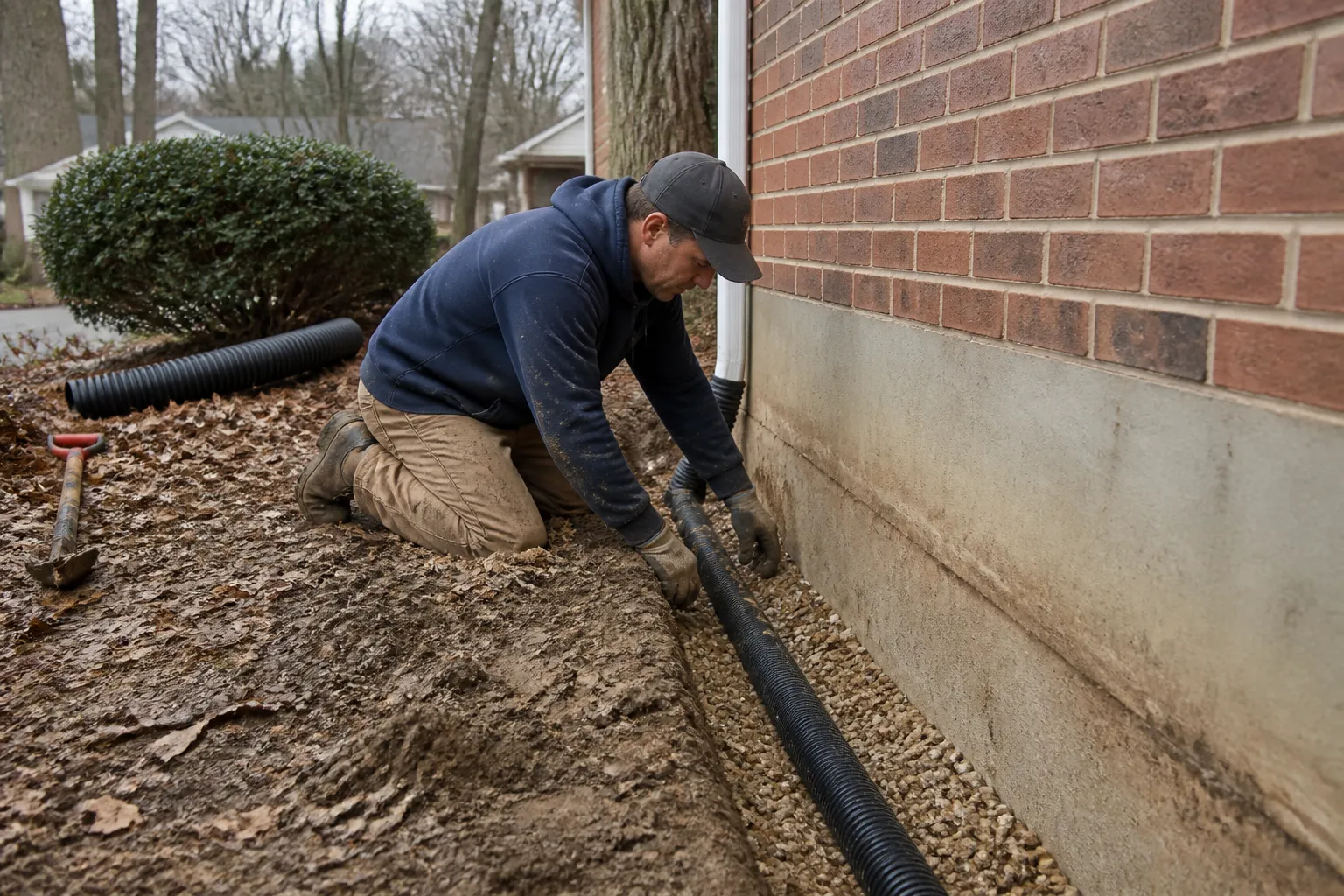 Foundation Drainage Work